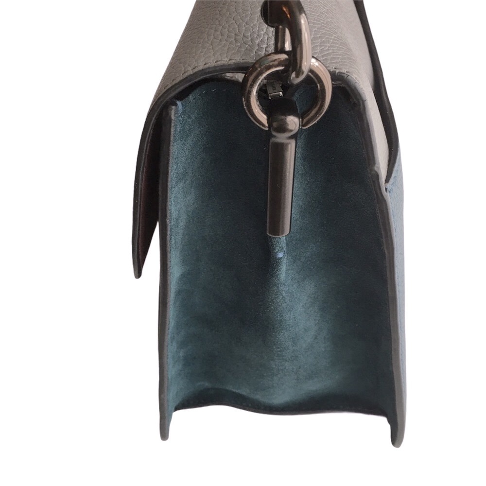 Coach Tabby Color Block Blue Grey Shoulder Bag - Picture 9 of 16